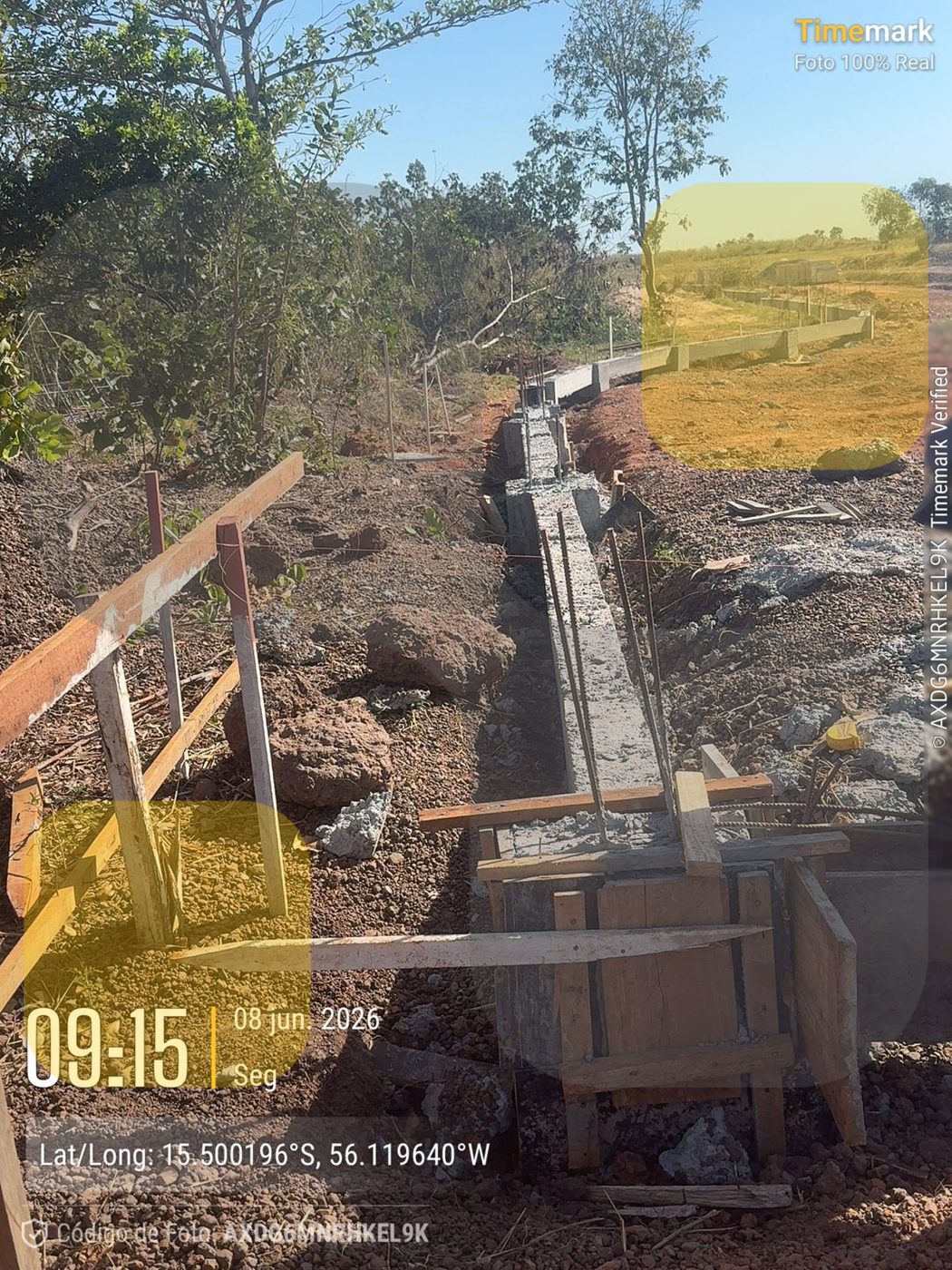 Fundação concretada