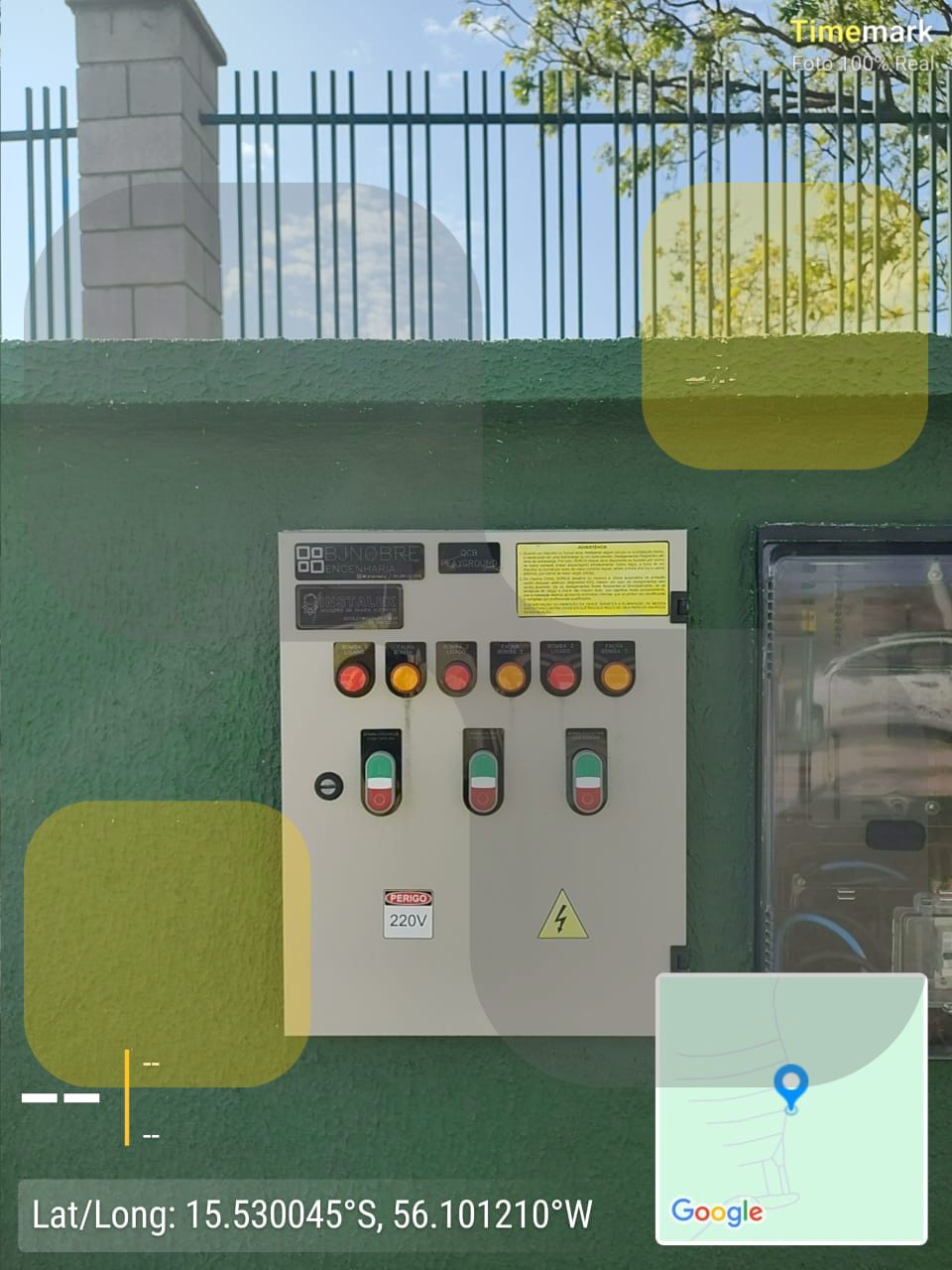 Quadro da casa de máquinas