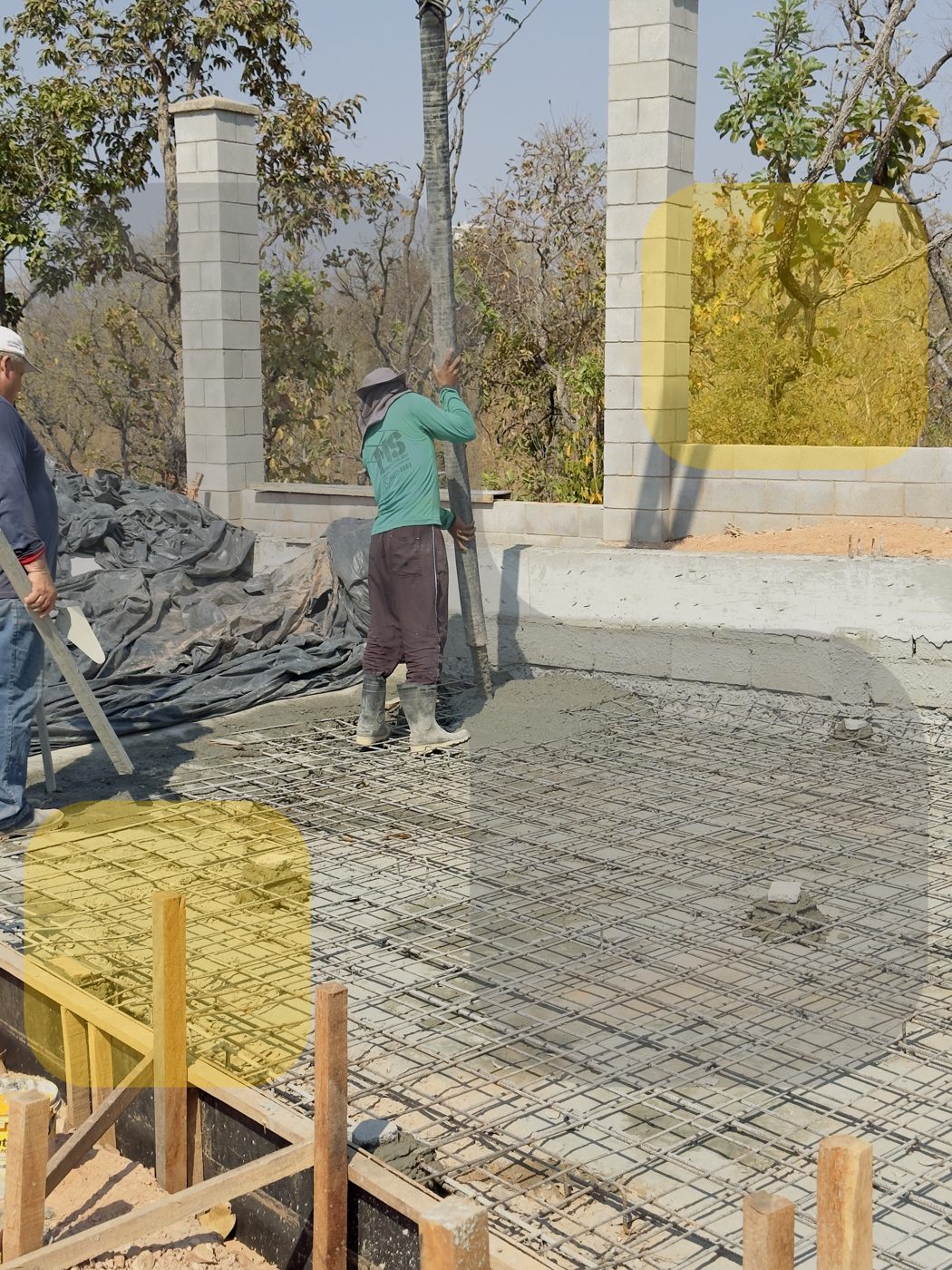 Concretagem da laje