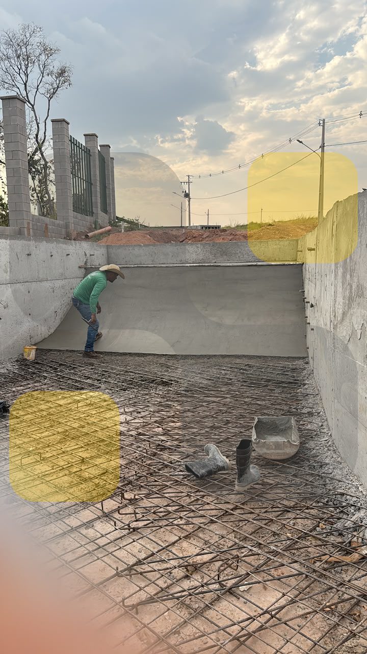 Concretagem da pista
